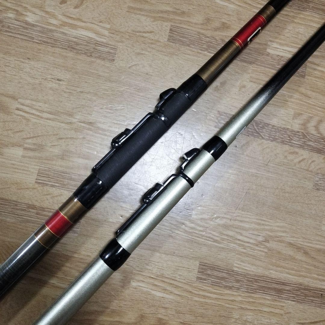 Boat Rod Set 30-240/330 Carbon 2-Piece Black Silver Reels