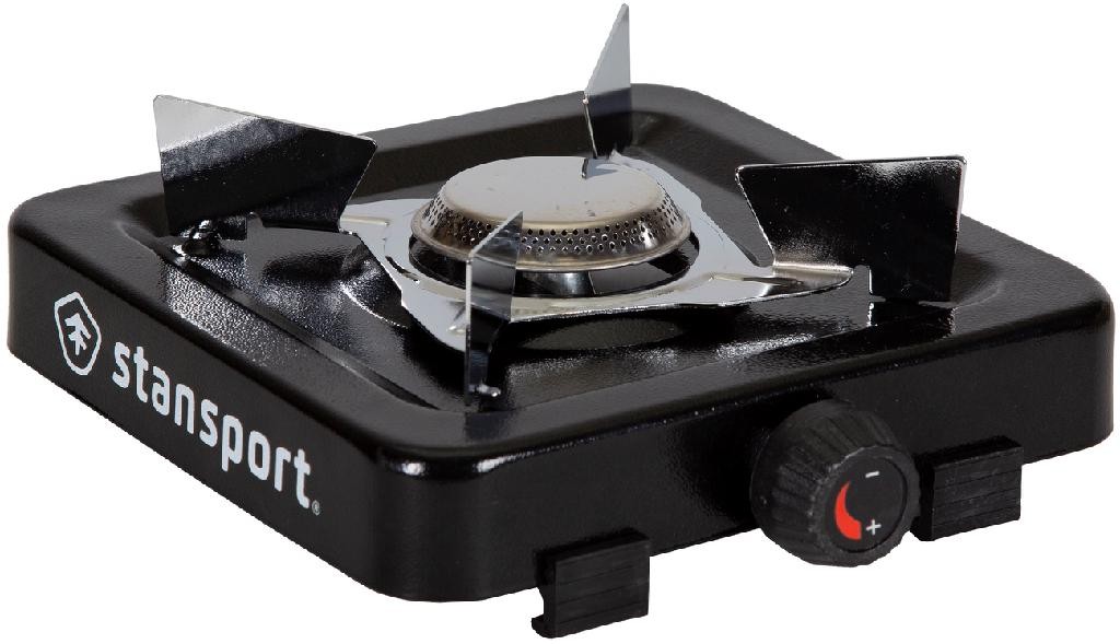 Stansport Single Burner Propane Stove Low Profile Black 5000 BTU