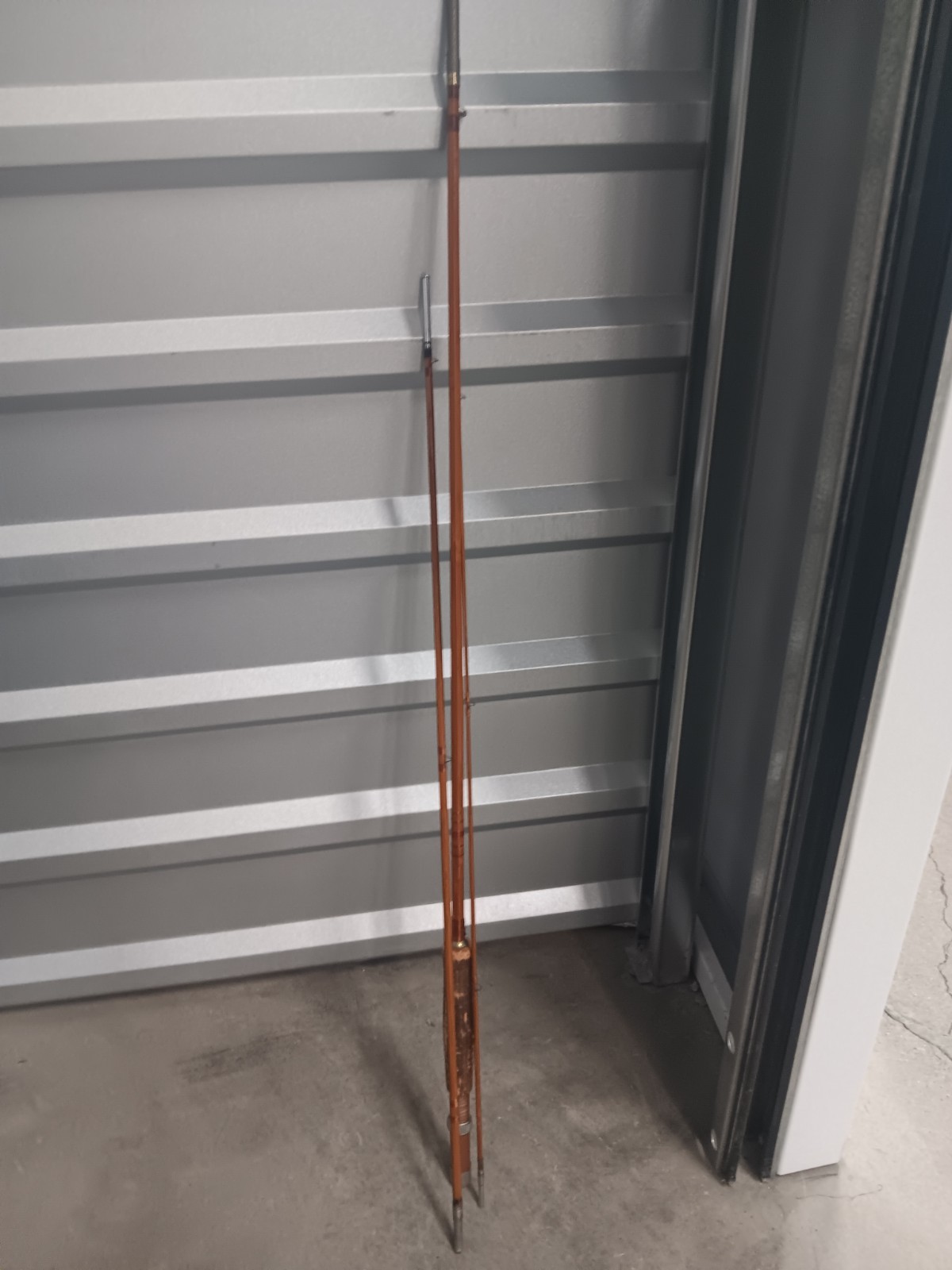 Union Hardware Co Vintage Bamboo 9′ 3pc 7wt Fly Rod Cork Brown Trout