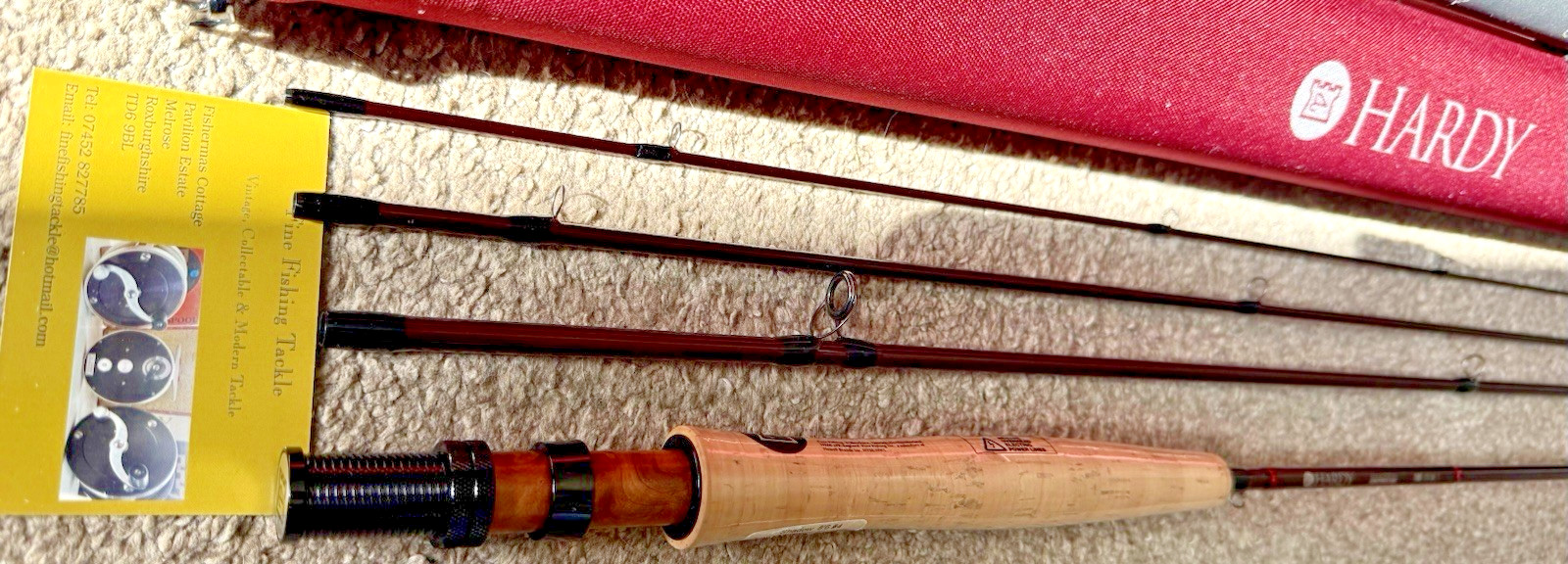 Hardy Shadow Sintrix 220 8 Foot 6 Inch #4 4 Piece Trout Fly Rod with Travel Tube