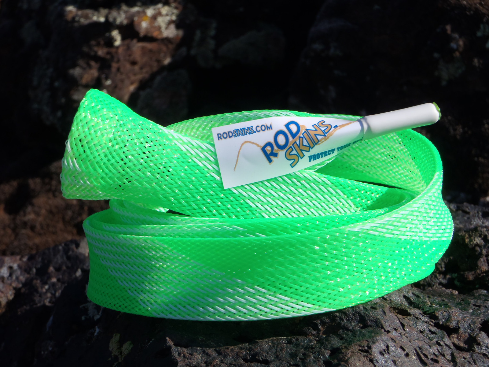 CASTING Skin Sleeve Fishing Rod Cover Protector Color Anaconda Rods of 7’6″ LONG