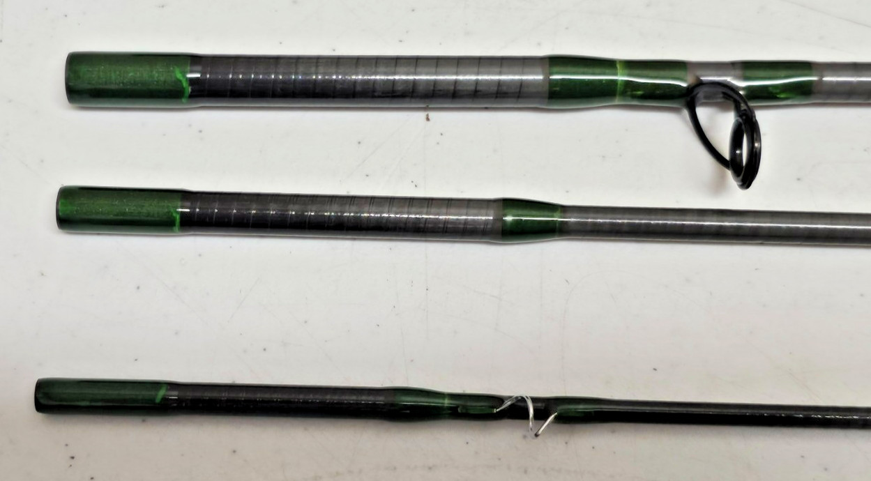 Orvis Graphite Fly Fishing Rod 8’6″ 6wt 4-Piece, green, gray