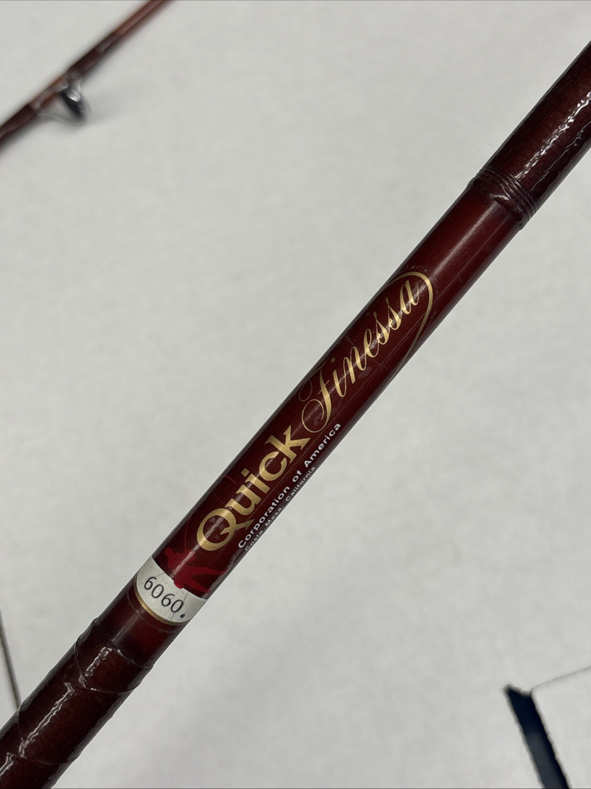 Vintage Quick Finessa 6060 Fishing Rod 6’ 2 Piece