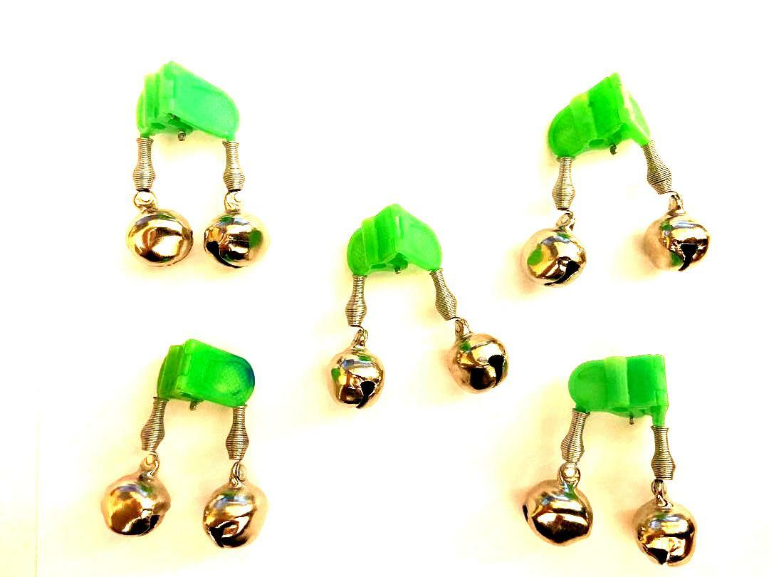 5 x Shakespeare Clip on Sea Fishing Bell indicators / bite alarm / Bells