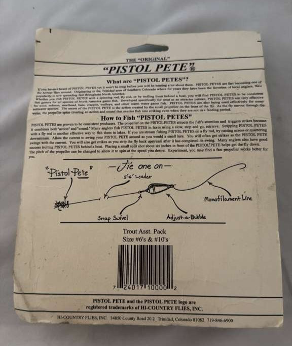 PISTOL PETE PETE PANFISH Trout 12-pack #6 & #10
