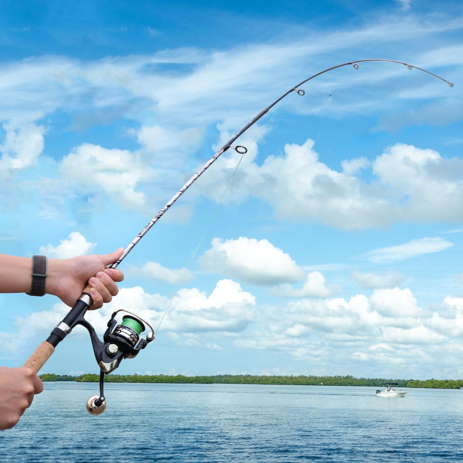 Fishing Rod Spinning Casting Carbon Fiberglass Composite Stainless Steel Guides