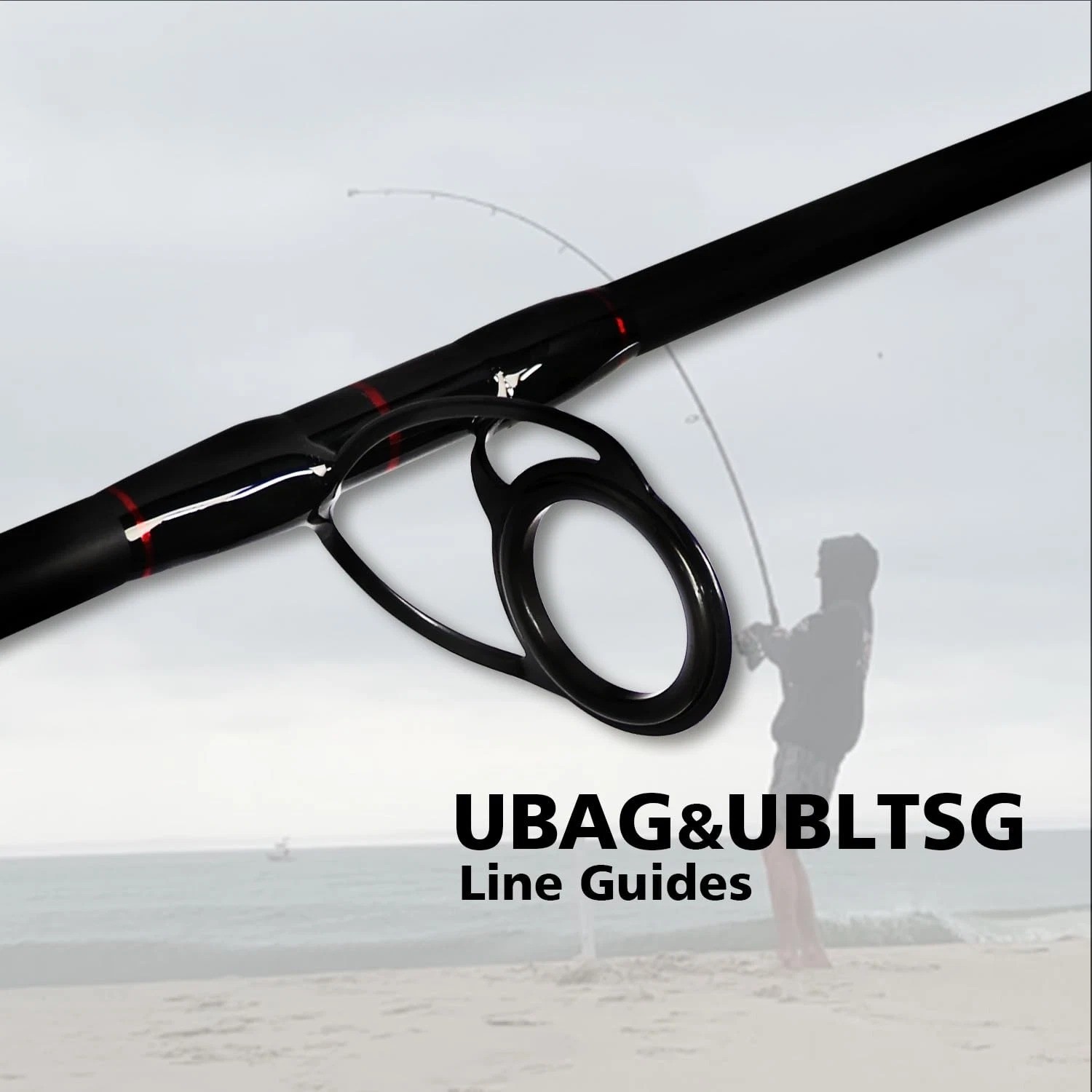 4-Piece Graphite Travel Fishing Rod – 15′ Surf Spinning Rod