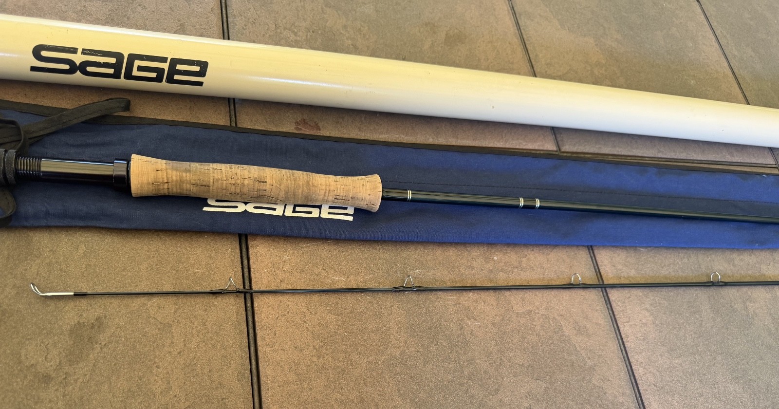 SAGE RPLX I990 GRAPHITE III 2 PCS 9 WT FLY ROD VERY GOOD CONDITION