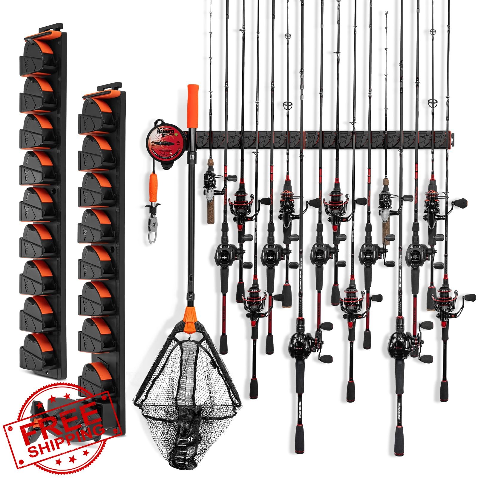 KastKing Fishing Rod Holder V8 V9 2-Pack 17 Rods
