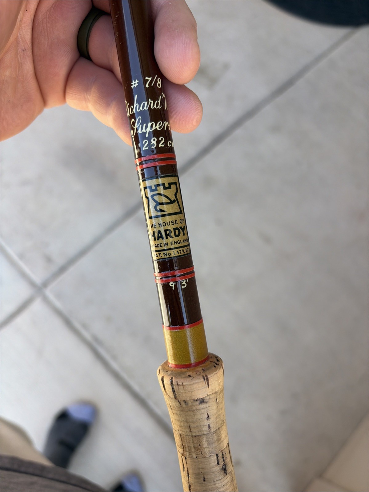 Vintage Hardy Richard Walker Superlite 9ft 3” 2 Piece 7/8 # Fly Rod