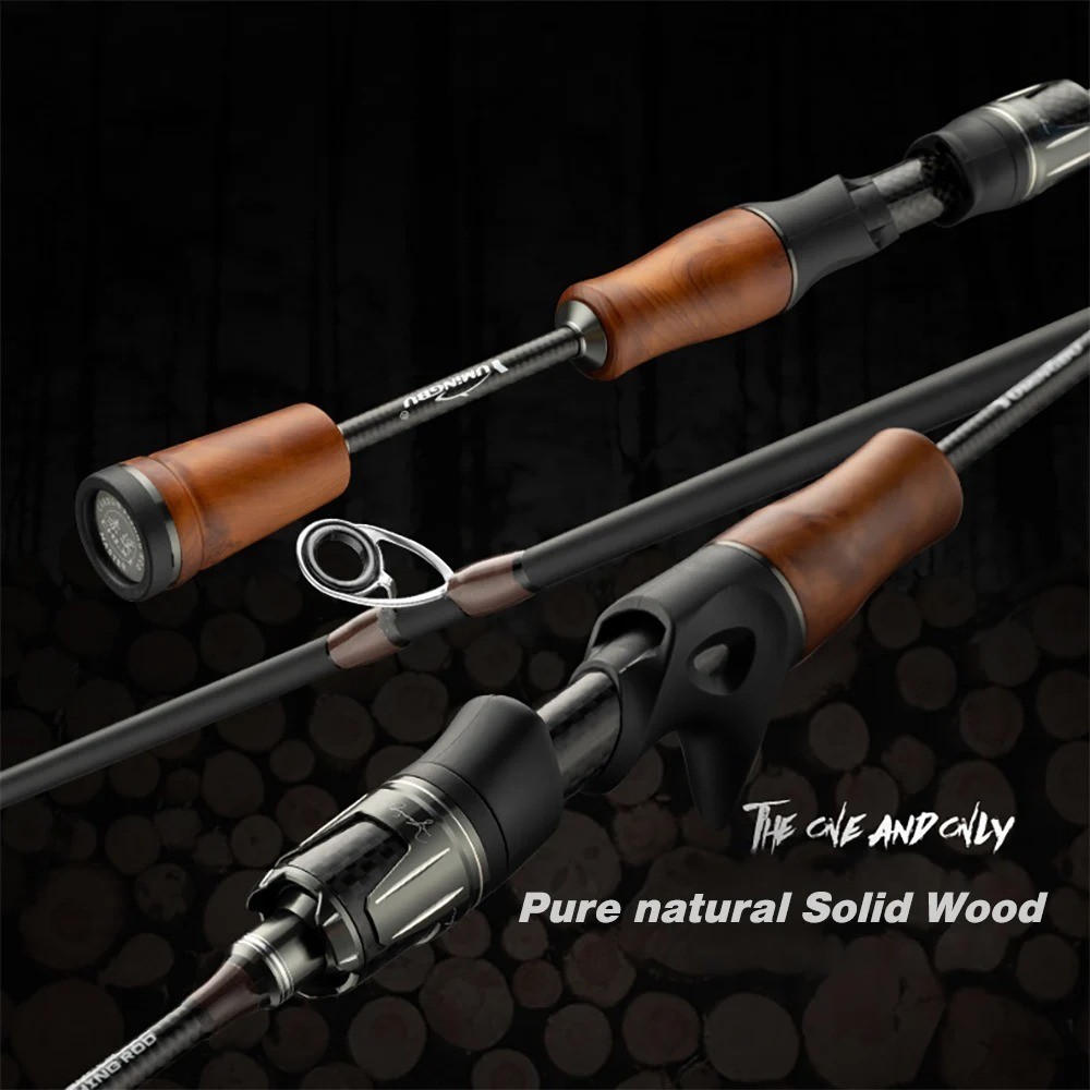 1.68M Lure Fishing Rod Spinning Casting Rods Poles Carbon Fiber Travel Pole Bass