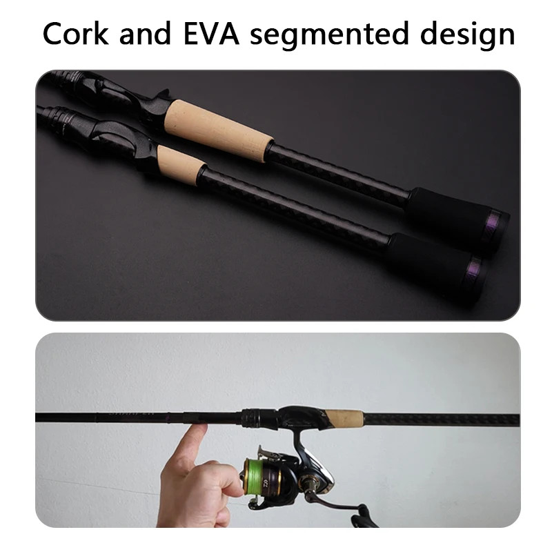 PURELURE SHARPEN Travel Soft Lure Rod Spinning Casting XF MF Bass Pike