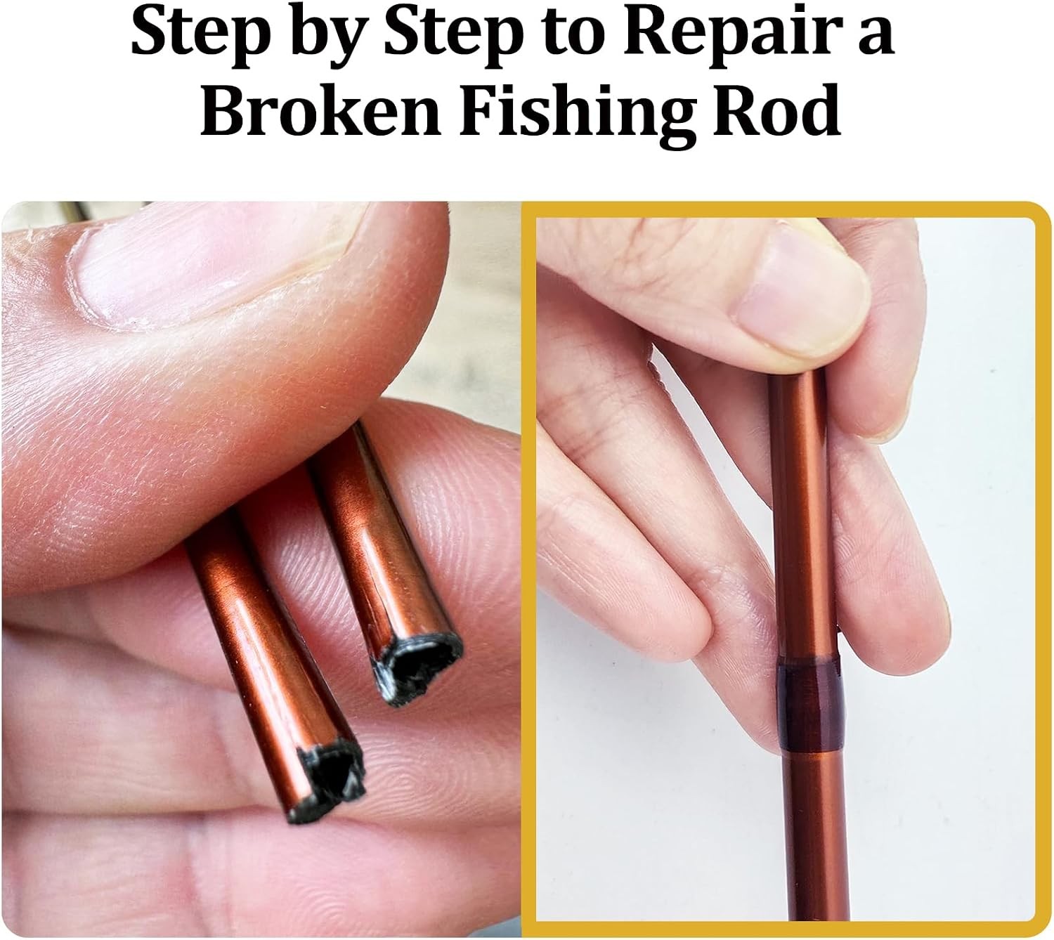 Fishing Rod Repair Kit Complete,Full Supplies with Glue for Freshwater & Salt