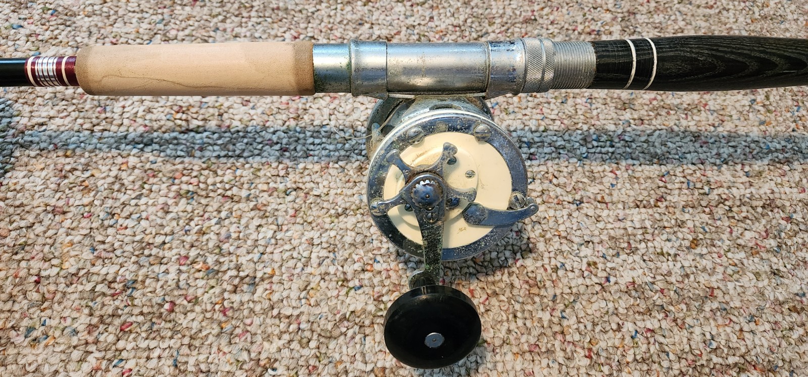 VINTAGE GARCIA CONOLON 2897-A VINTAGE ROD, 6’6″ USED + GARCIA MITCHELL 624 REEL
