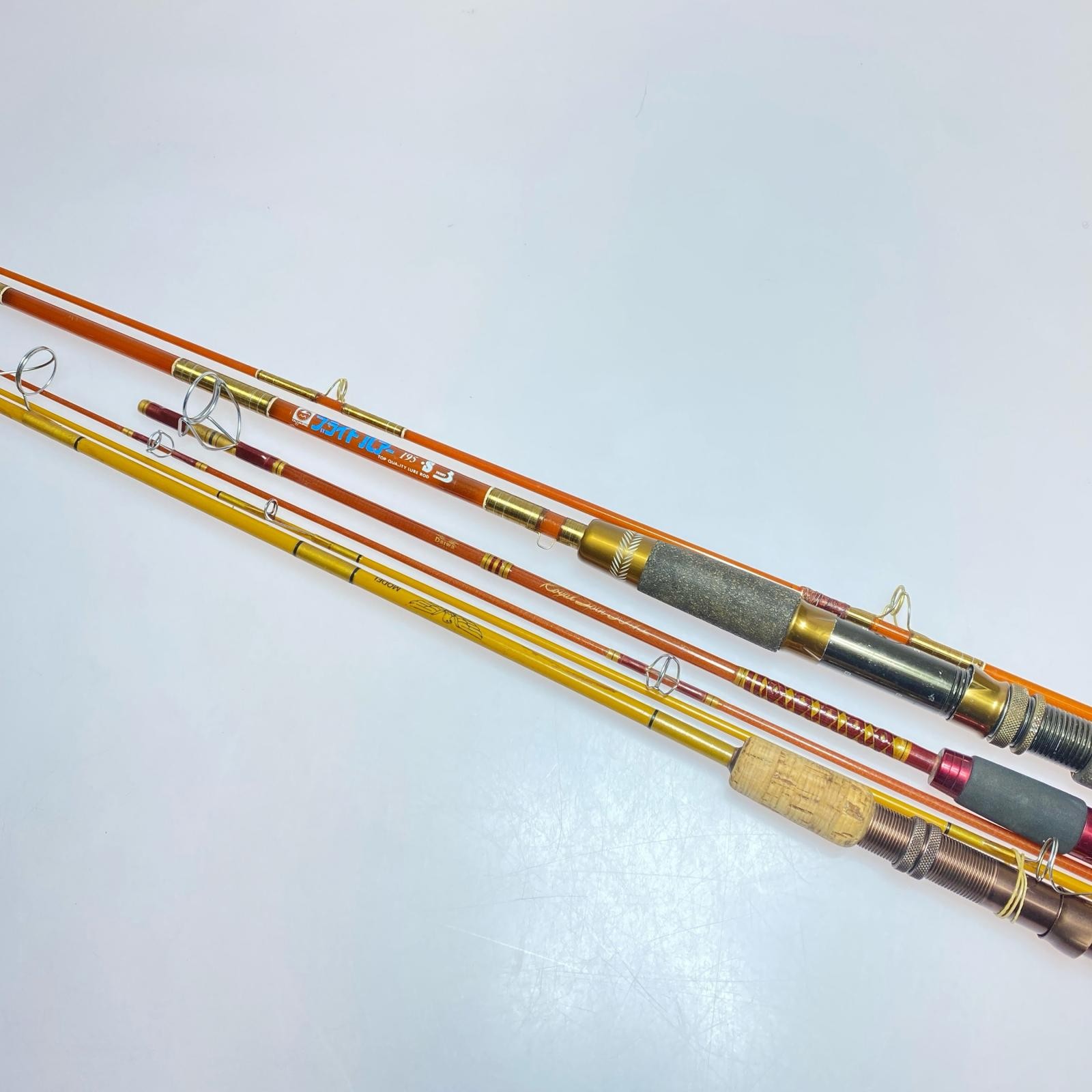 DAIWA Old rod, condition C, Daiwa Olympic Fenwick set of 5