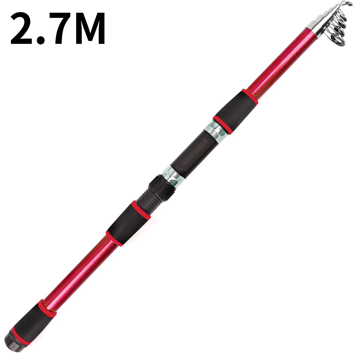 1.8M-3M Lightweight Telescoping Fishing Pole Complete Set with Accessories