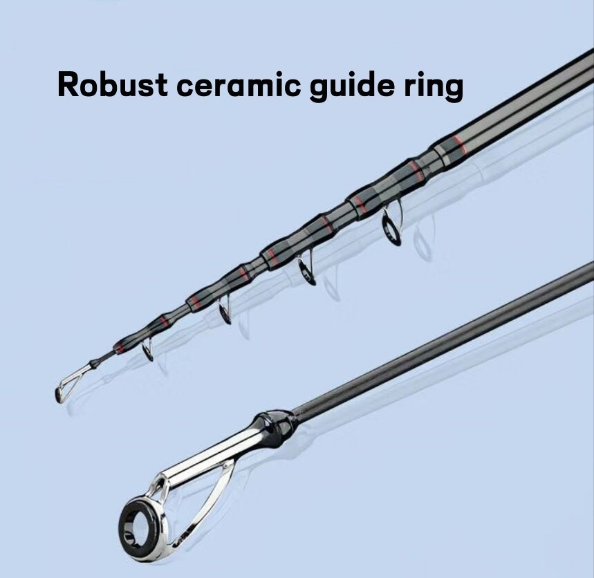 Telescopic Fishing Rod 9′ 10′ Carbon Fiber Rod Saltwater Long Cast Fishing Rod