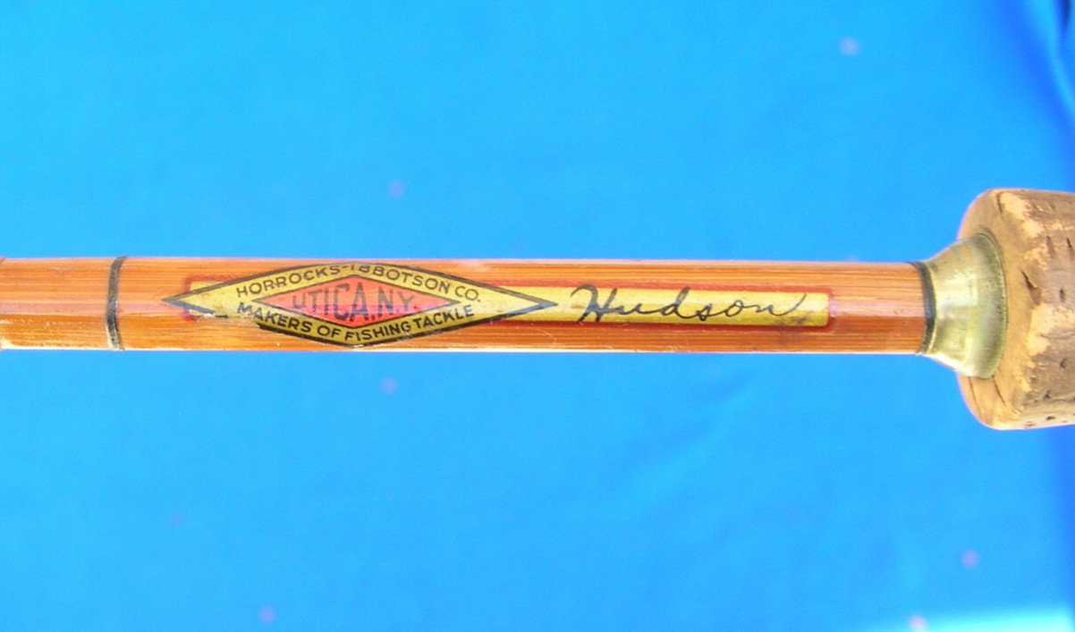 Vintage Horrocks Ibbotson Co. Bamboo Fly Fishing Rod with Original Cloth Bag JL
