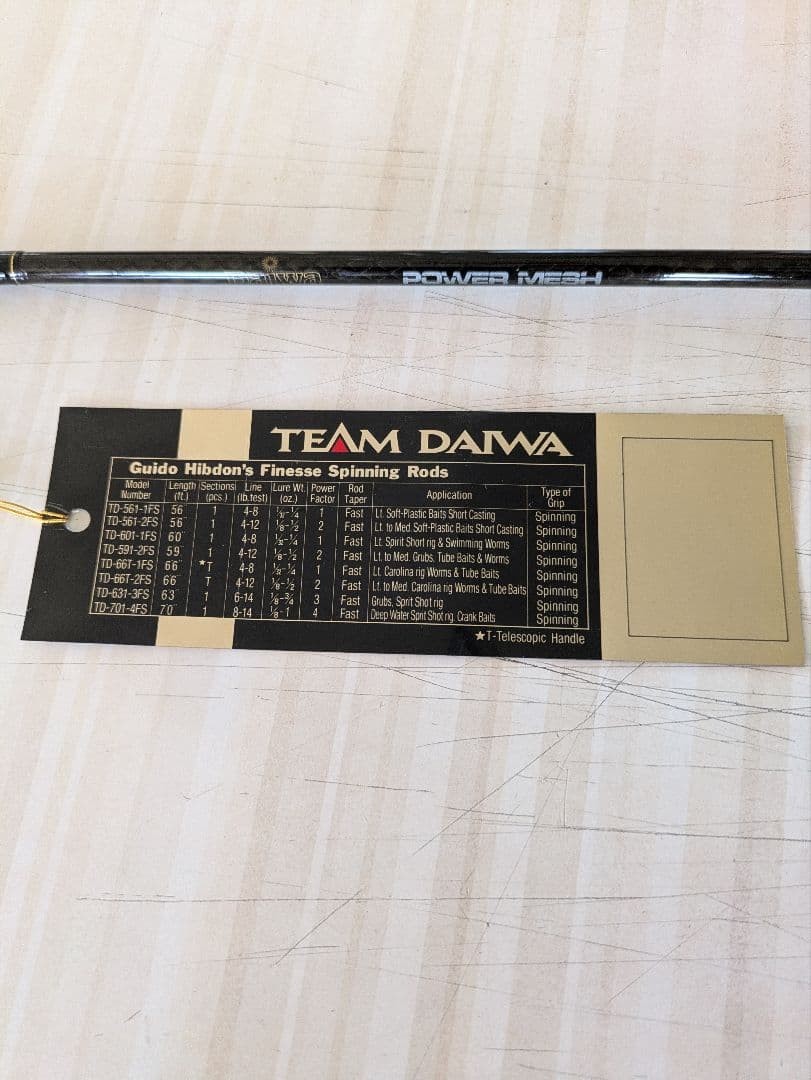 TEAM DAIWA TD-591-2FS spinning rod