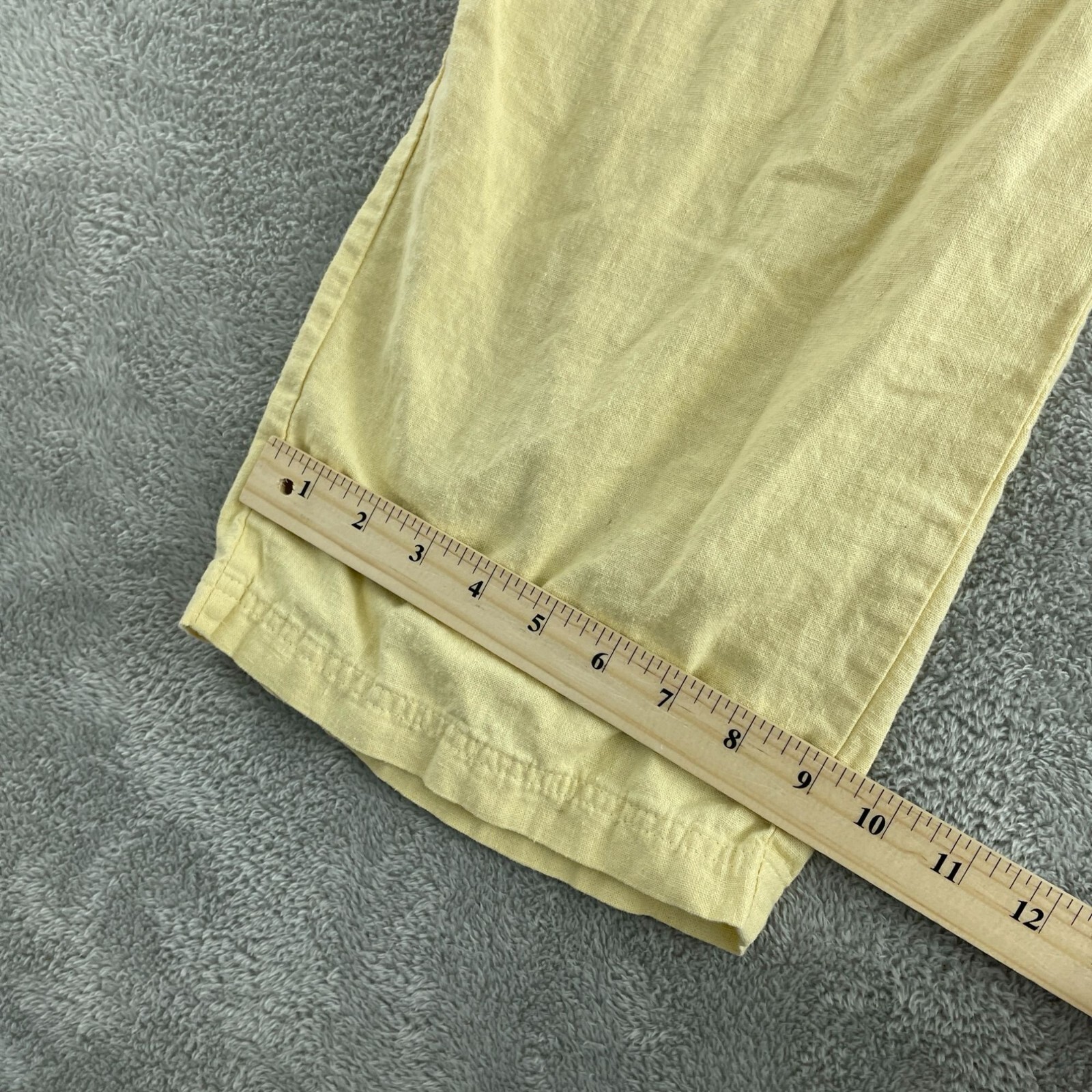 Orvis Womens Elastic Waist Linen/Rayon Blend Relaxed Fit Pants Size 14 0335