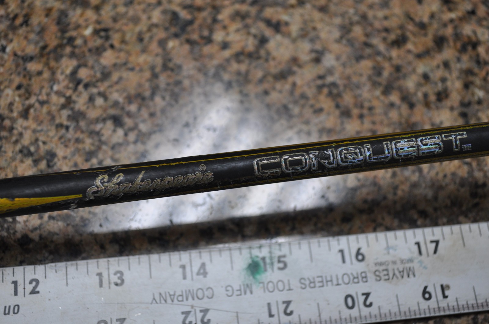 Shakespeare Conquest Rod 6’6″ 2PC 4-10 lb Medium- light 01G18BJ NO TIP SECTION