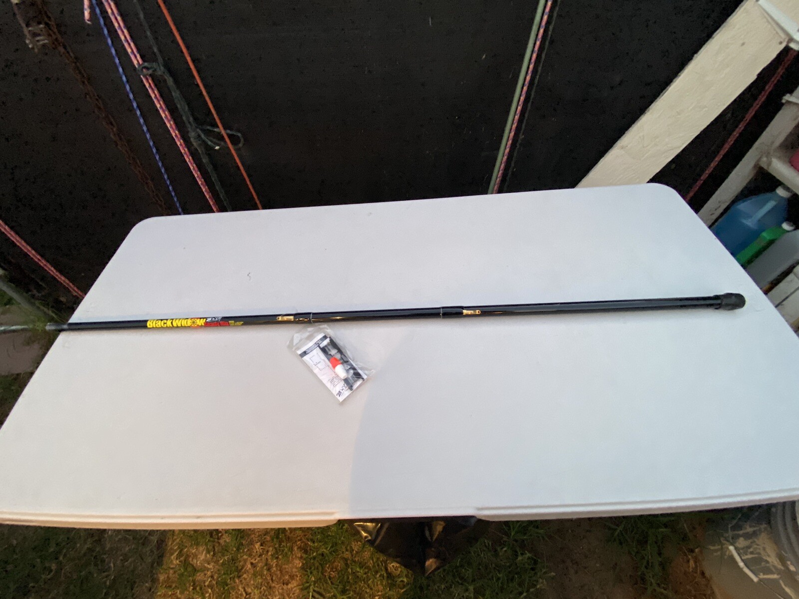 B n M Fishing BW3RR New 10’ 3 sections Black Widow Line,hook and float &sinker