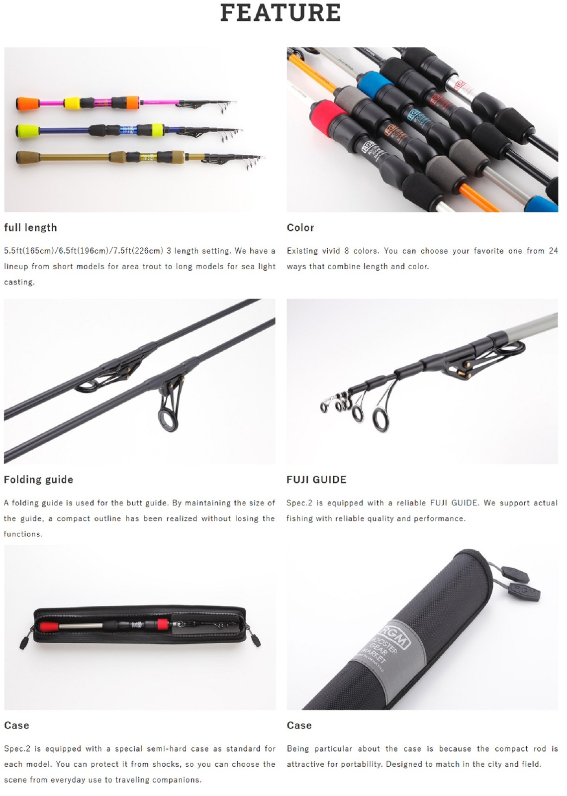 Jackall RGM Rod Spinning Telescopic Spec 2/7.5 2.26m BL SI (6666)
