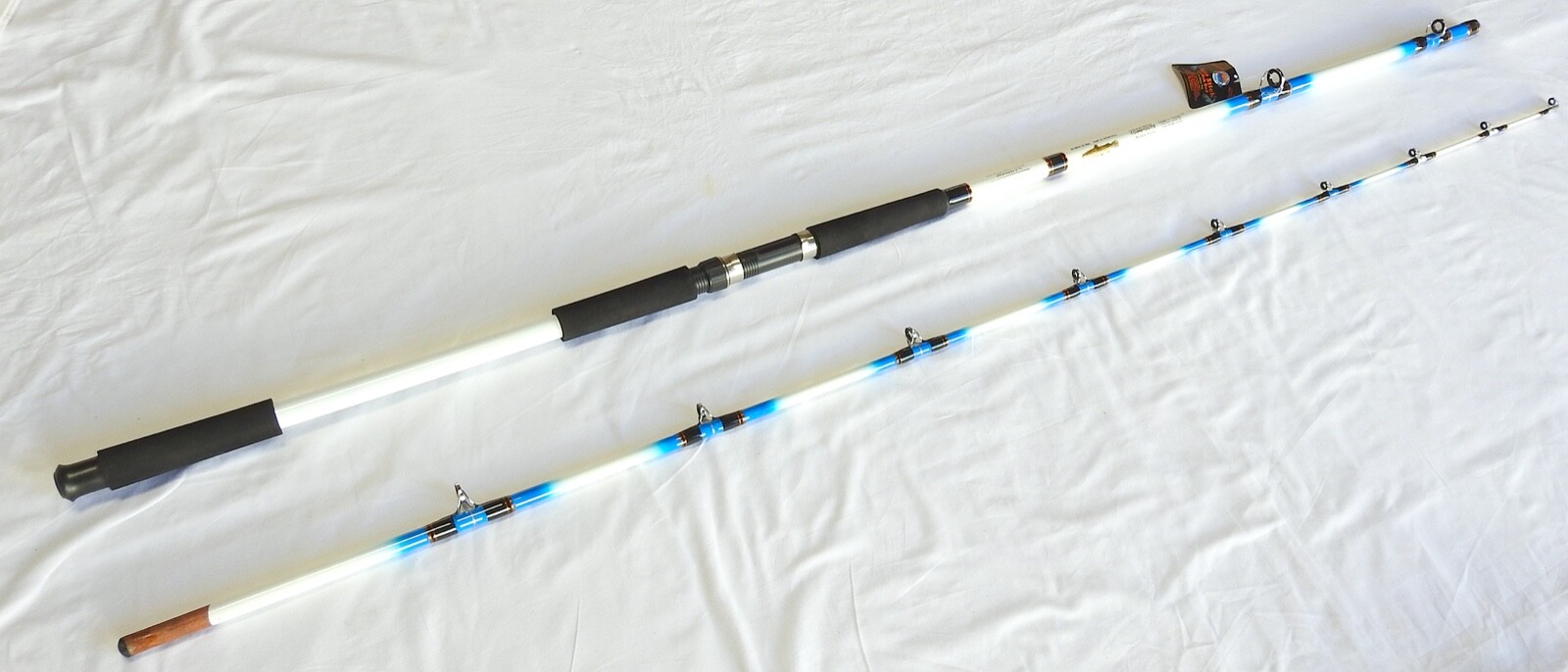 Classic Nite Stick Catfish Casting Rod 12′ 2PC Glow Tip Blue