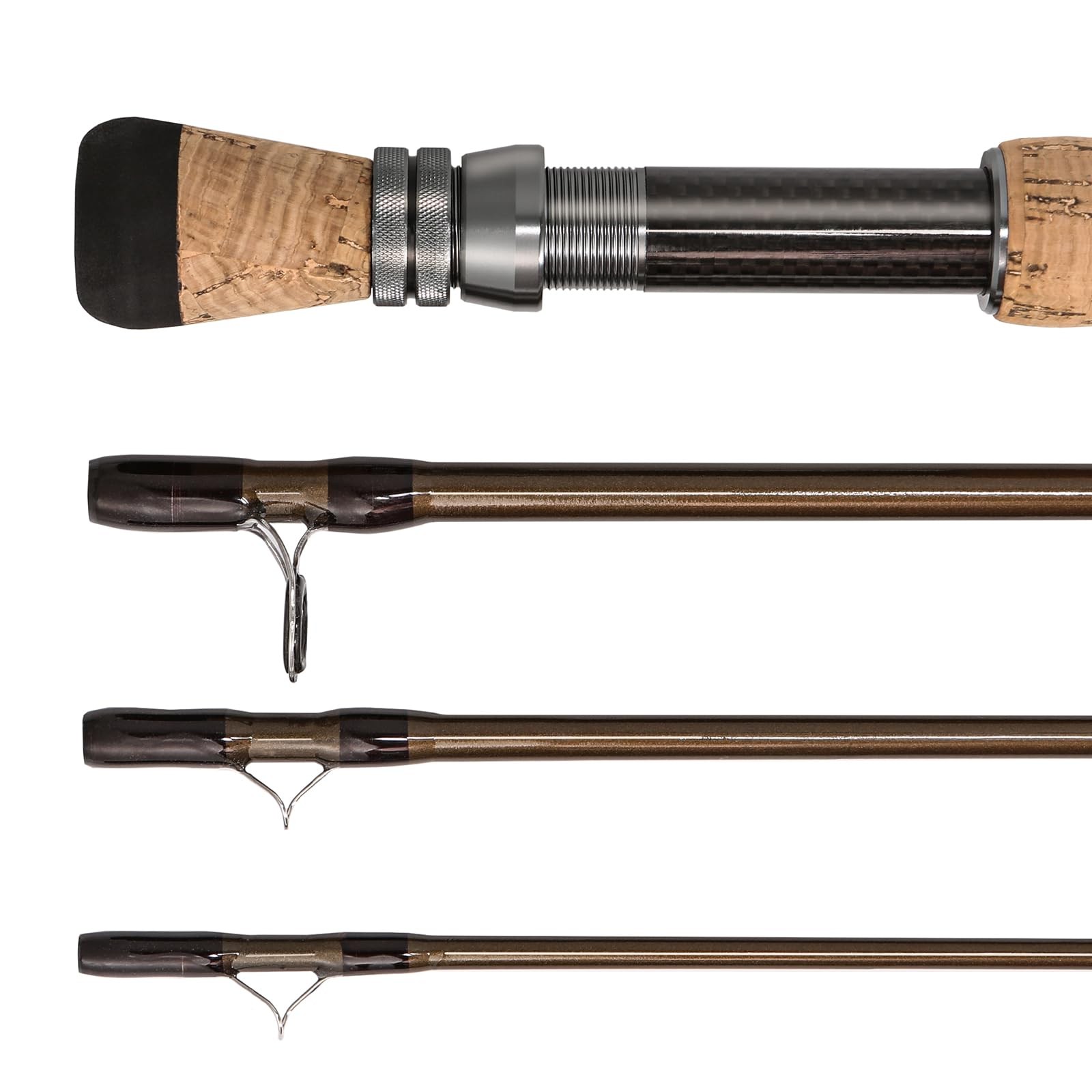 Fly Fishing Rod, Carbon Fiber, 9ft to 10ft, 5/6wt to 7/8wt, 4 Piece Sections,…