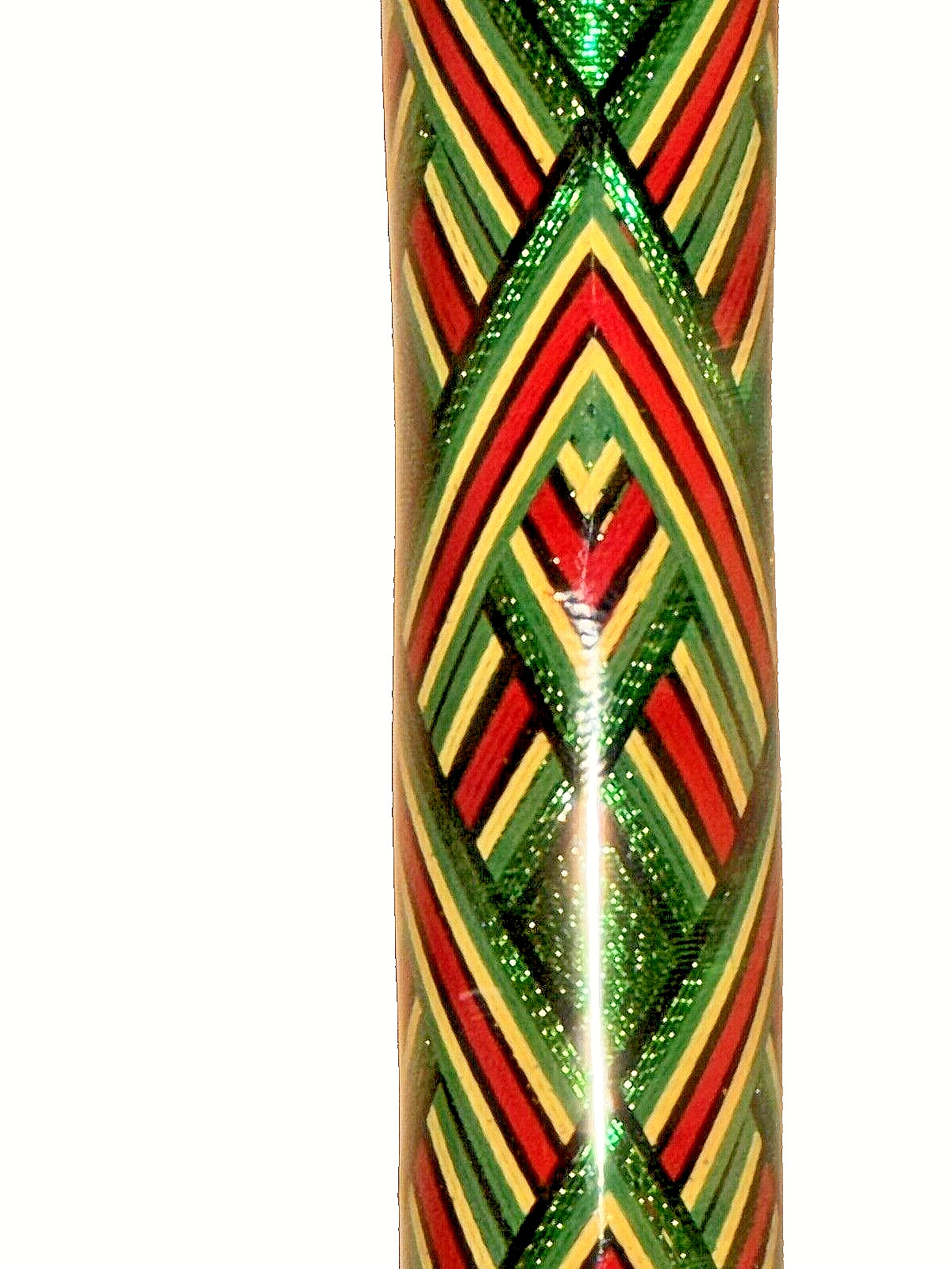 Vague Rods Custom Fishing Rod- Green Reverse Chevron 40-60 lbs