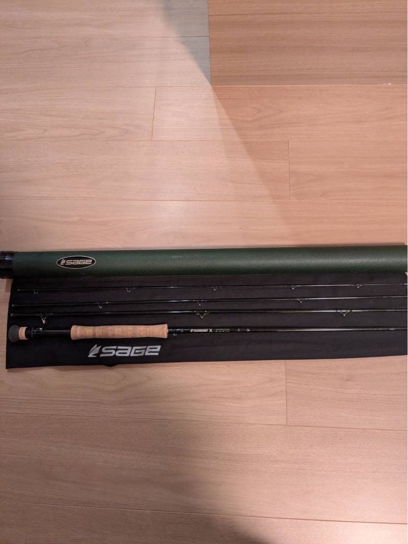 SAGE Fly Rod X 696-4 outdoor traveling fishing hobby valuable good condition
