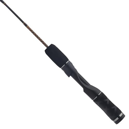 Ugly Stik GX2 Ice Spinning Fishing Rod 26″ – Light – 1pc, Black/Red