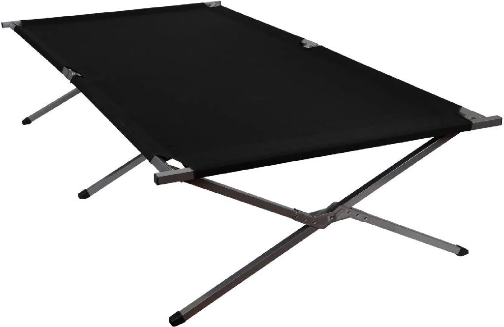 Stansport Base Camp Cot 80 x 30 x 17 in 275 Lb Capacity Steel Frame 24 Lb