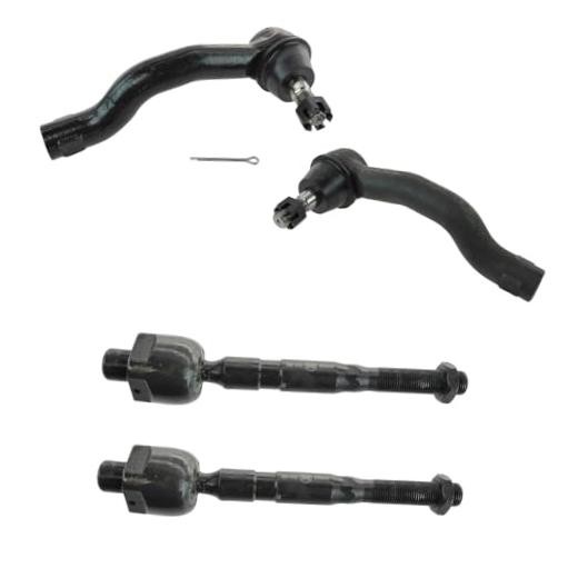 Front Inner and Outer Tie Rod Set 4 Piece for 2005-2019 Nissan PSA55317