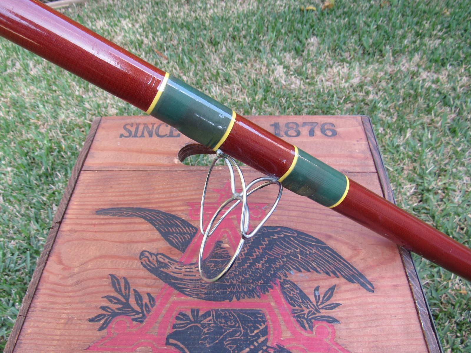 Vintage Kencor No. 315 Brown Tenlew Magnaglas 15′ Saltwater Surf Fishing Rod