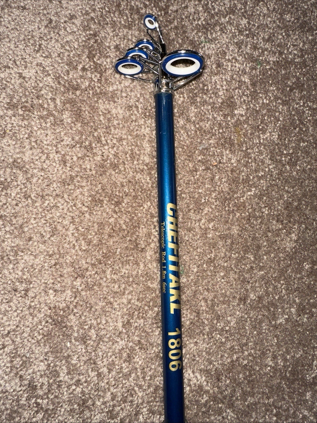 Chefitakl 1806 1.8M 6sec Telescopic Fishing Rod Fishing Extendable Blue Color