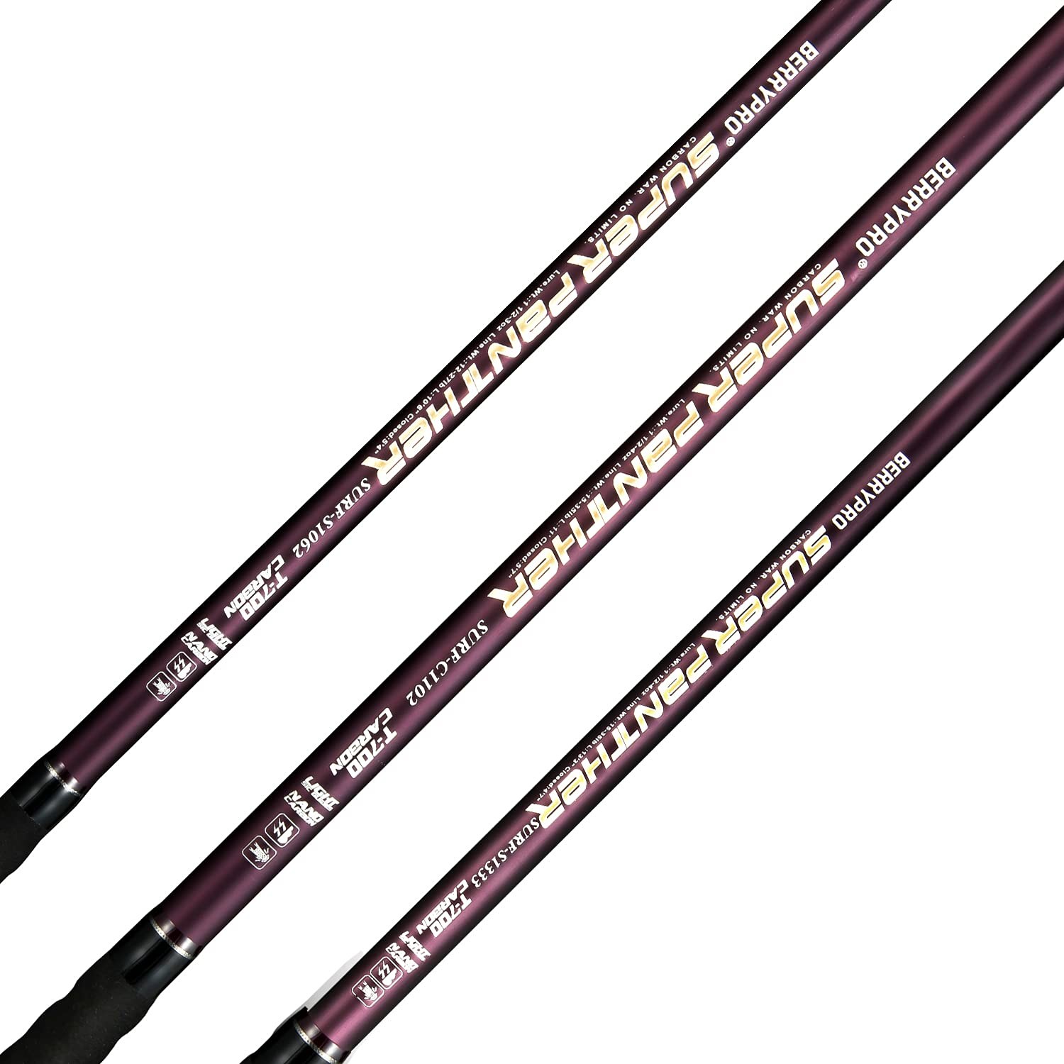 Berrypro Surf Spinning Rod Surf Casting Fishing Rod Carbon Fiber Travel Fishing
