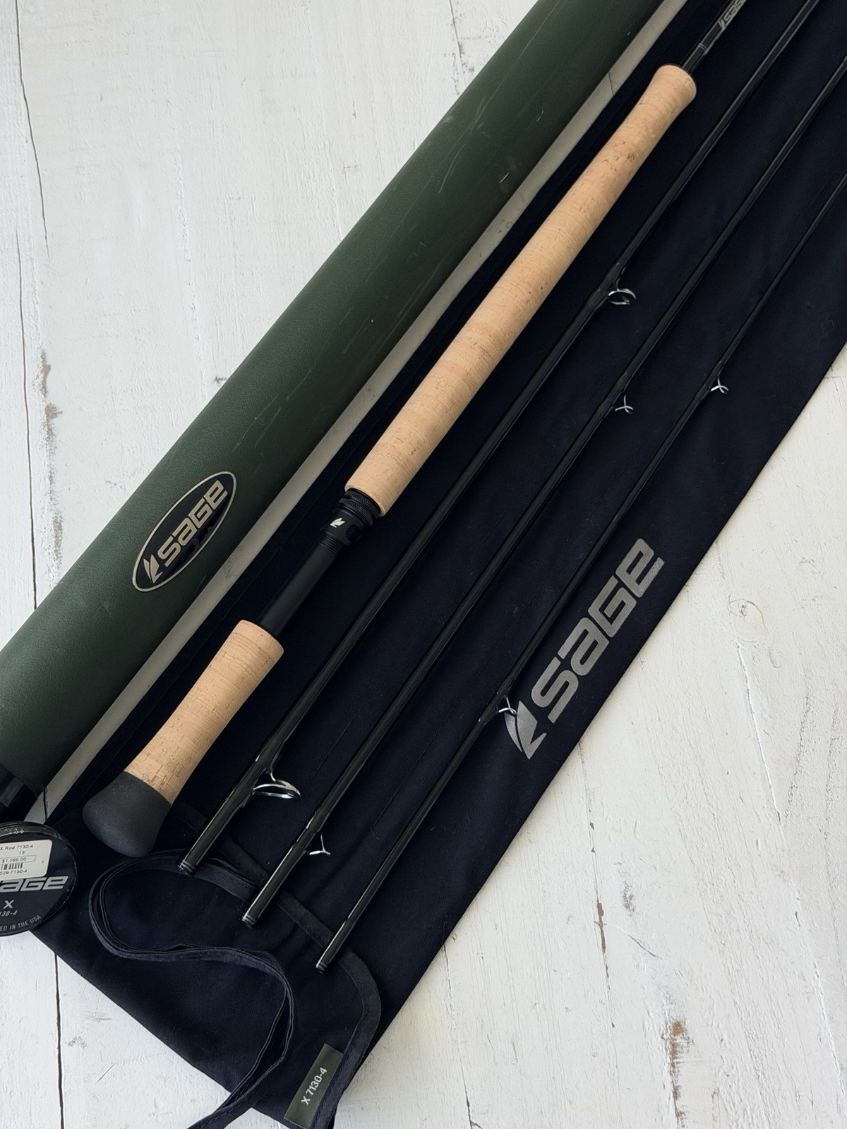 **BEAUTIFUL** 🔥 SAGE X 7wt. 13’ft~4pc Switch/Spey Flyrod🔥~LEGENDARY~🔥