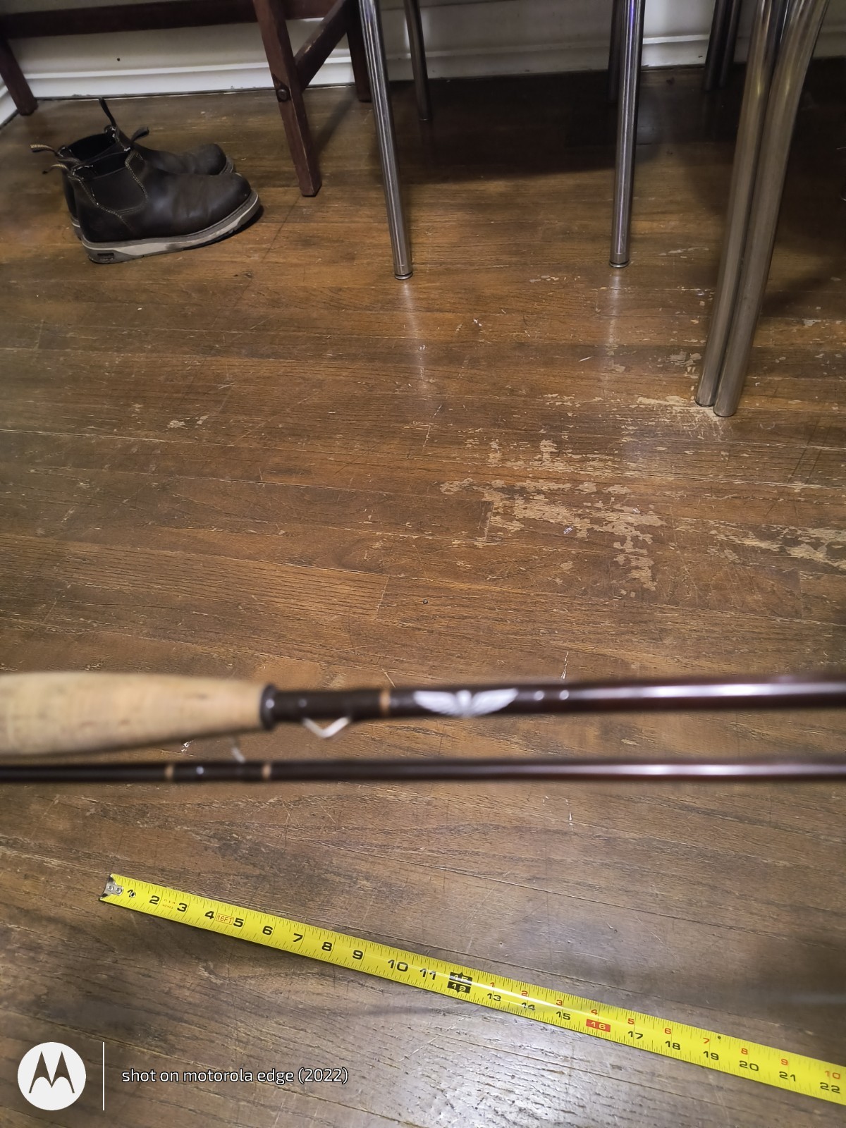 Fly Fishing Rod ( Fiberglass FENWICK ” Wood Stream” 9 ft Two Piece With LAMSON.