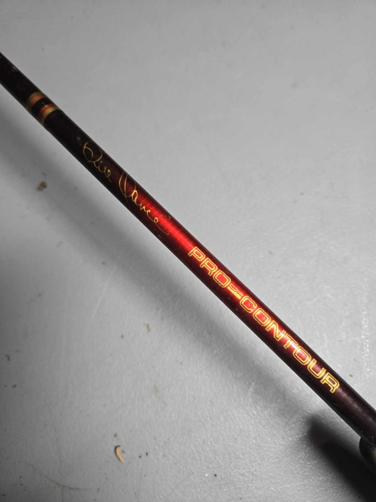Vtg Quantum Bill Dance Pro Contour Fishing Rod 6′ 6″ Medium Action QPC66M