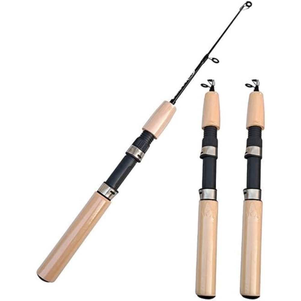 Winter Ice Fishing Rod Pen Pole Portable Spinning Casting Hard Rod Without Reel
