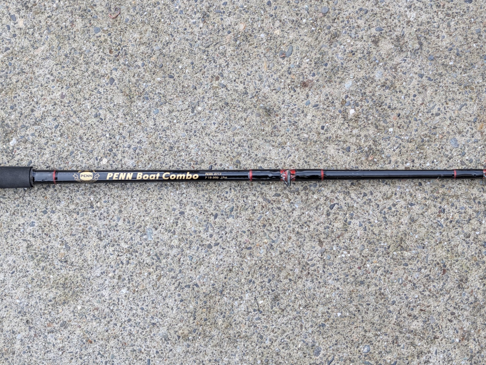 Vintage Penn Boat Combo 0712 7ft 15-30 Penn Reels Foam Handle