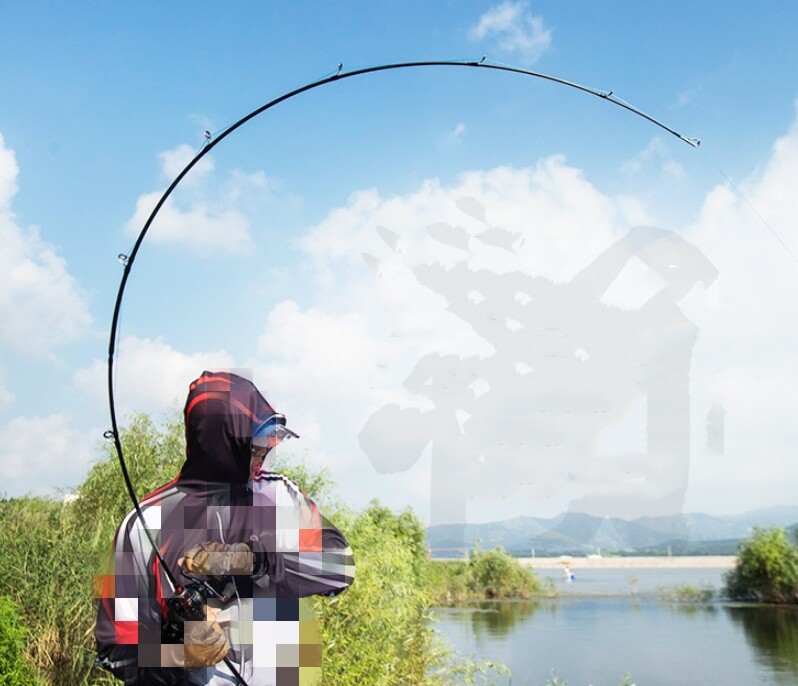 1.68M 1.8M Lure Fishing Rods Carbon Fiber Spinning Casting Rod Fast Pole 2 Tips