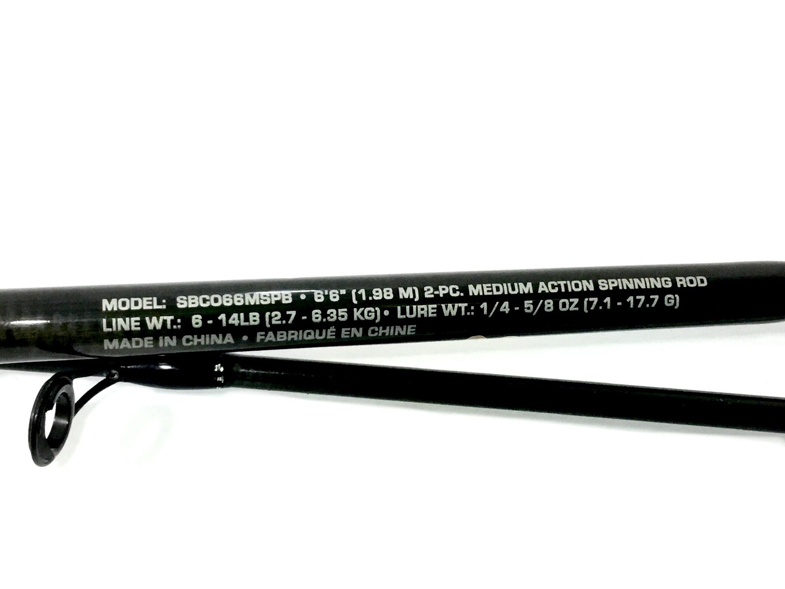 South Bend Compulsion SBC066MSPB IM6 6’6″ 2pc Medium Spinning Fishing Rod MINT
