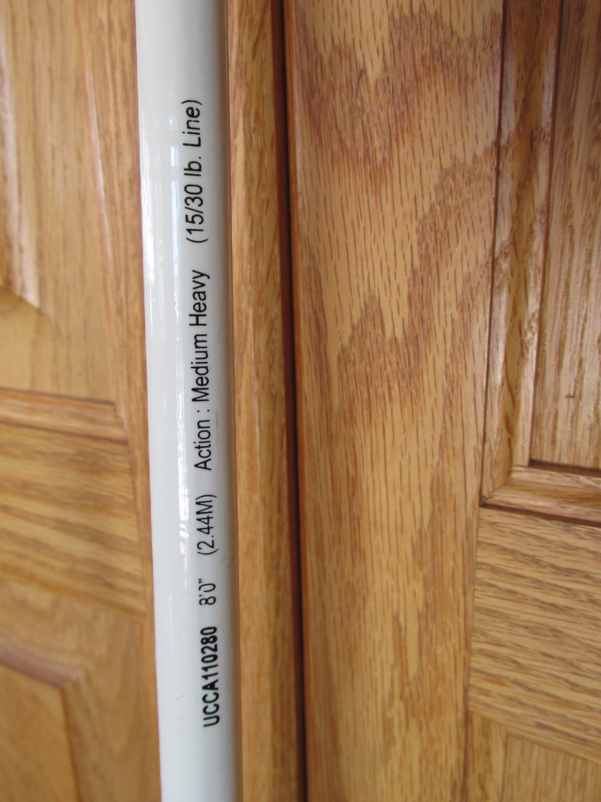 STRAIGHT BUTT! SHAKESPEARE UGLYSTIK CATFISH~8′ 2 pc~Casting Rod~Med Heavy USED