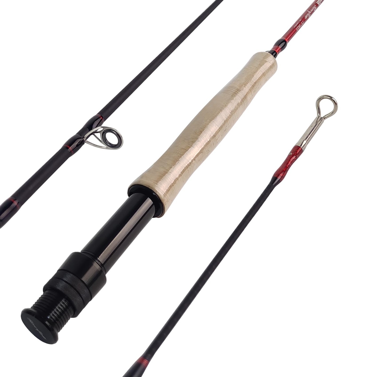 Ultralight 3-Piece & 4-Piece Fly Fishing Rods, Fast Action Graphite Travel Rods,
