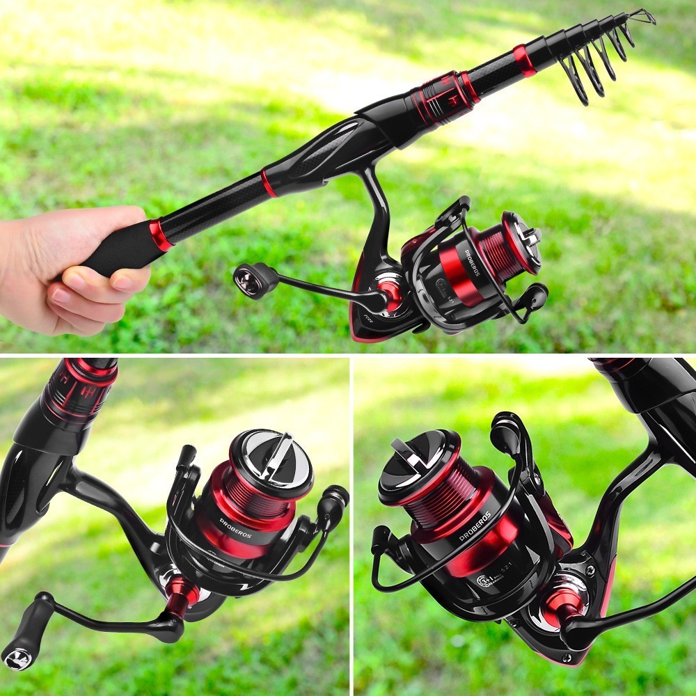 Long-distance Casting Fishing Rod Reel & Rod Combo Fiberglass Sea Fishing Rod