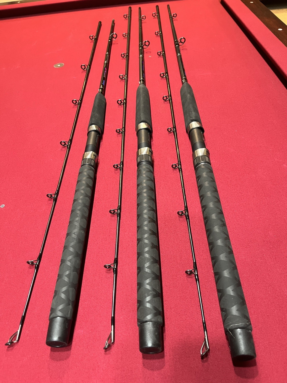 3 Okuma Classic Pro GLT Downrigger Rods(2ea CP-DR-862M & 1ea CP-DR-762M)