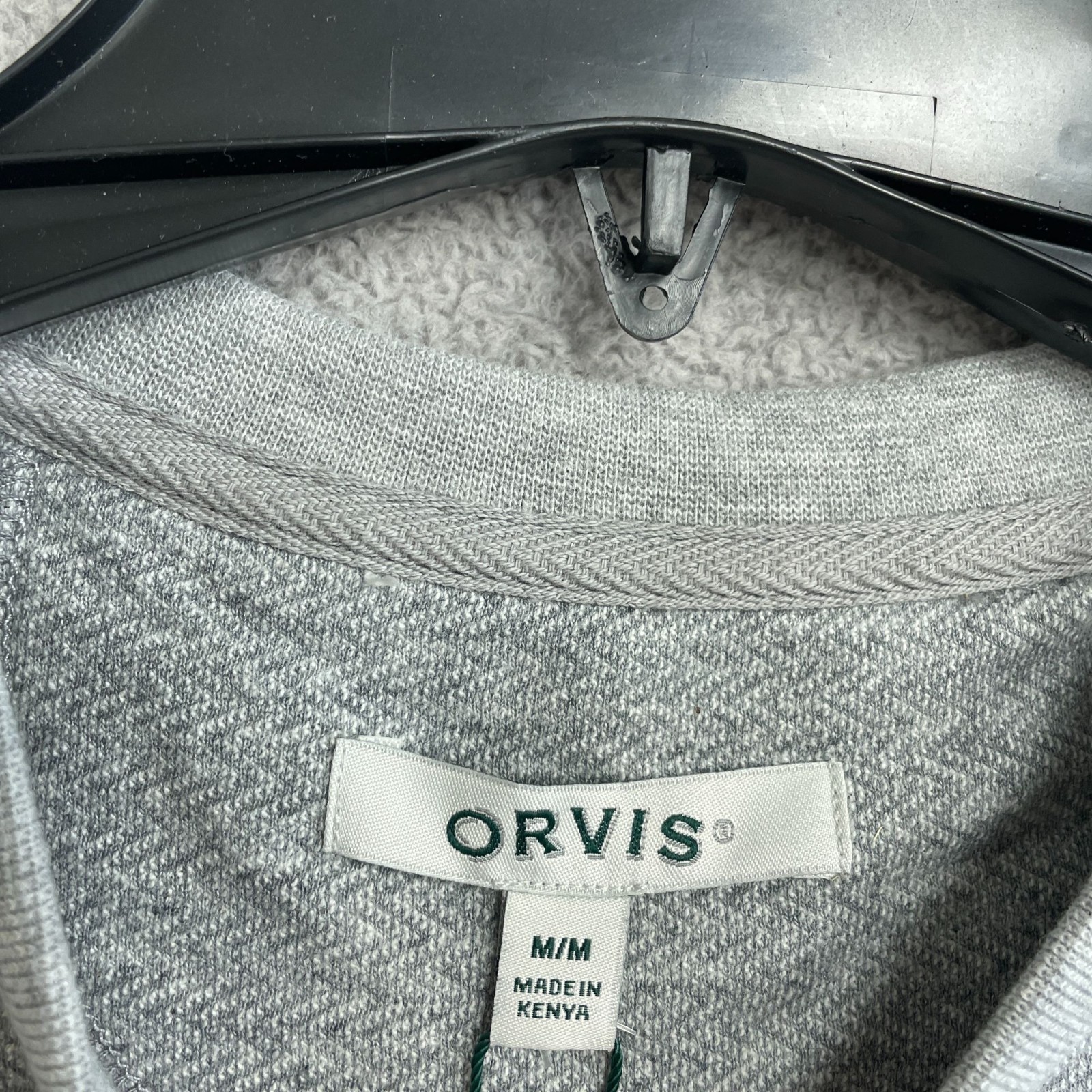 Orvis Men’s M Gray Long Sleeve Crewneck Sweashirt 85% Cotton 15% Polyester N1395