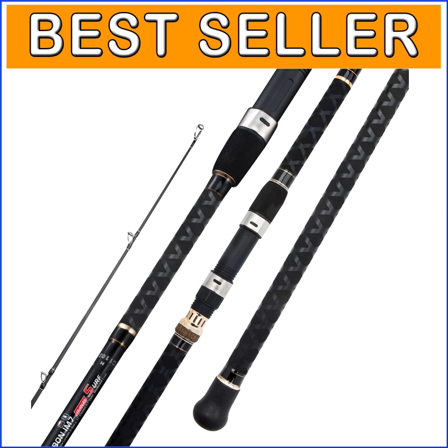 Lightweight Graphite Fishing Rod – Surf Casting 9′-12′ | Exceptional Sensitivity